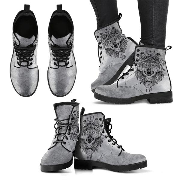 Boots Ethniques Femme Loup