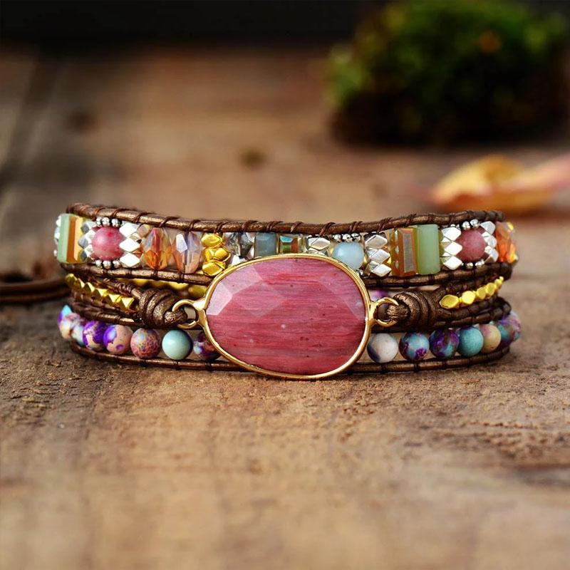 Bracelet en Rhodonite