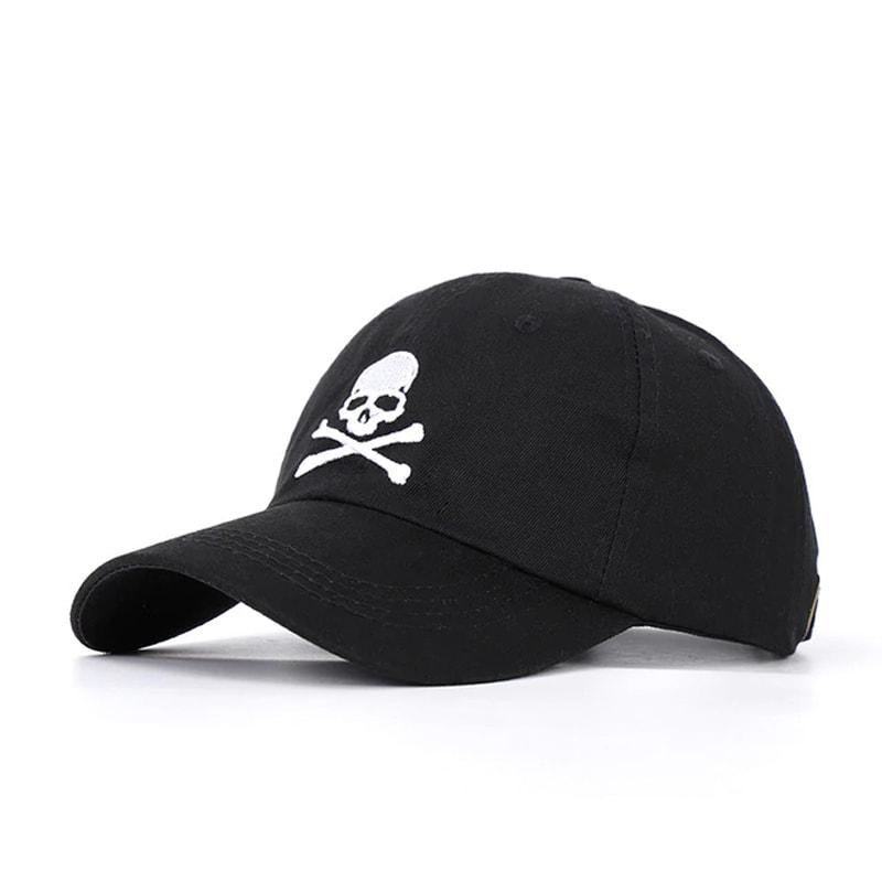 casquette pirate tete de mort noir