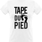 T-shirt blanc Tape du Pied Teufeur