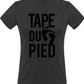 T-shirt gris foncé Tape du Pied Teufeur