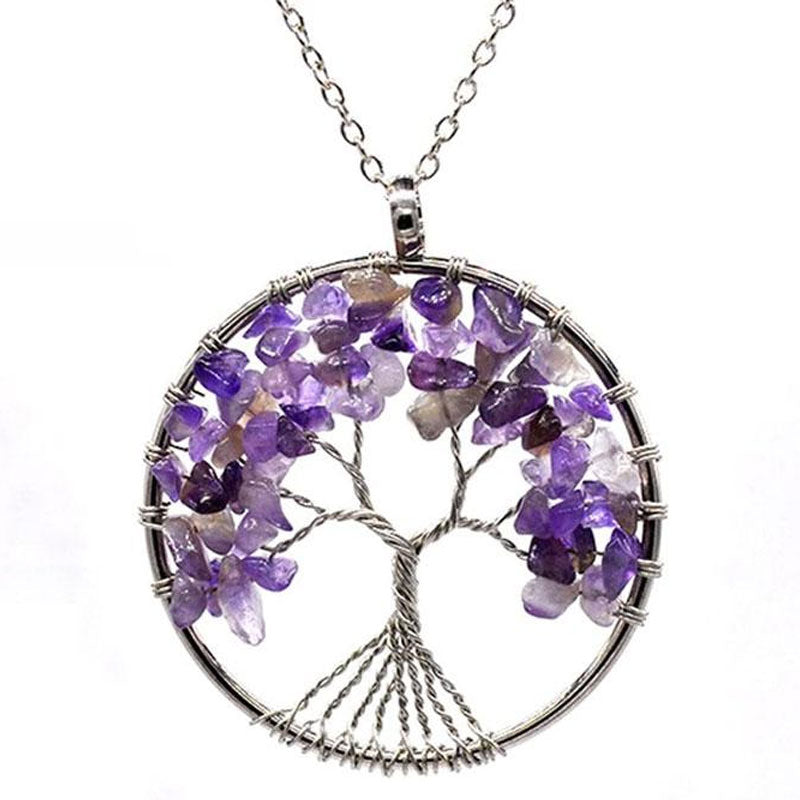 Collier Chakra du Troisième Oeil Violet